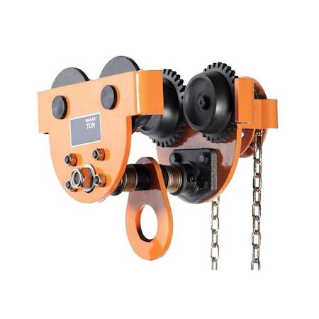 Magna Lifting Products 2 ton Geared Trolley, Heavy Duty GTR200